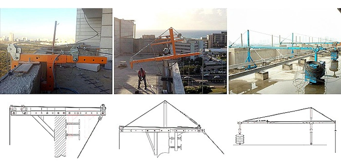 Zlp800 Painted Steel Screw Type End Stirrup Suspended Platform