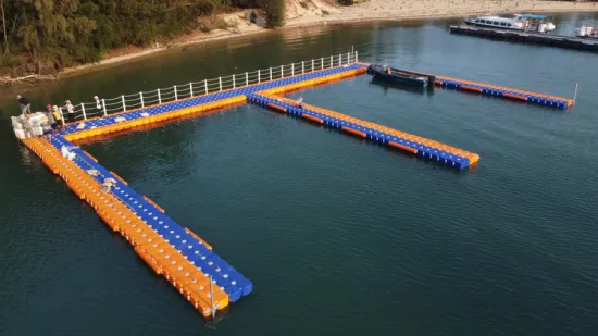 Günstiger Preis Heißer Verkauf Wasser Kunststoff Schwimmdock Würfel Ponton Brückenplattform für Yachtboot